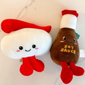Hug Me Walgreens 2023 Sushi and Soy Sauce Bottle NWT Smoochy Pals Plush